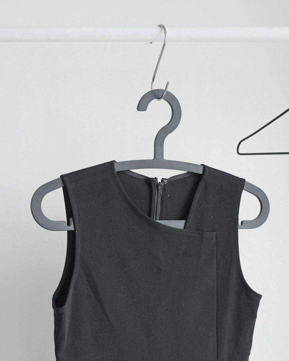 Sleeveless dress on a hanger